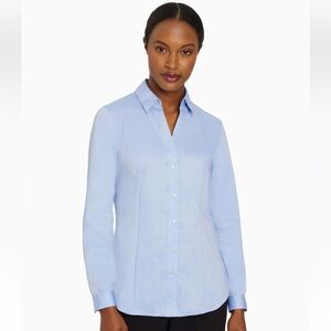 Jones New York Sky Blue Button-Down Shirt